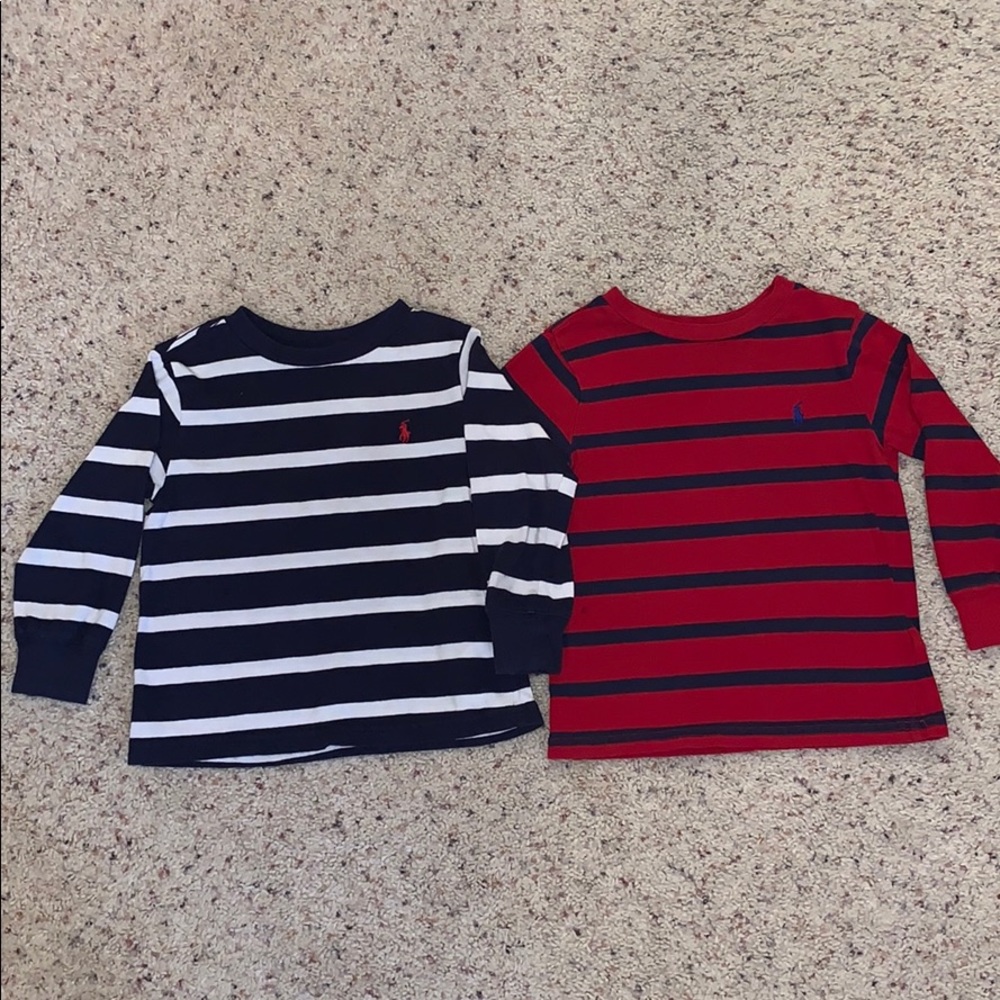 Ralph Lauren boys 2T bundle! 2 long sleeve shirts